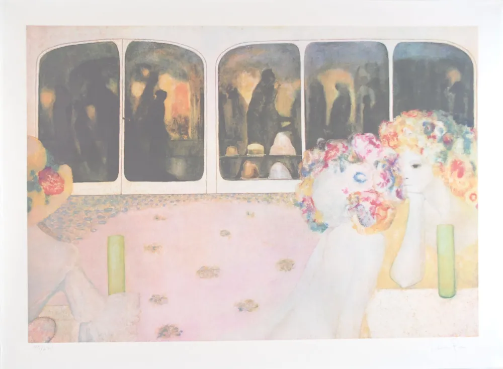 Литография Fini - L'autre côté - The other side