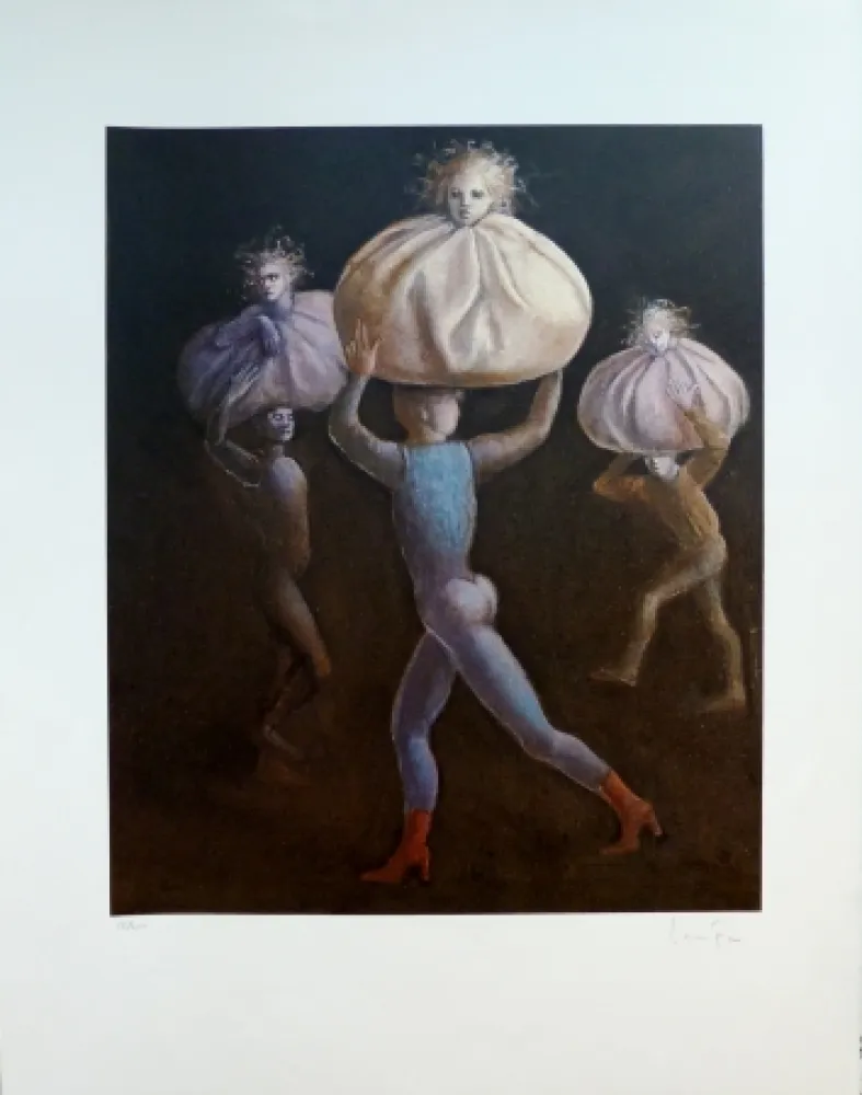 Литография Fini - Le Bal des Ingrats