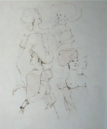 Гравюра Fini - Le concile d'amour