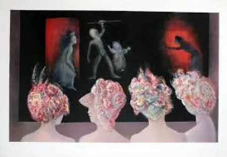 Литография Fini - Le spectacle