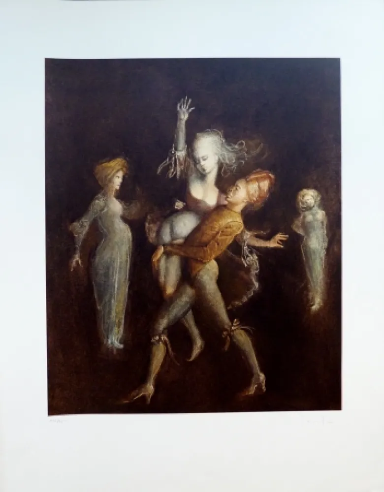 Литография Fini - L’Enlèvement