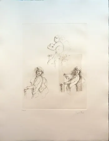 Гравюра Fini - Les Trois Grâces 