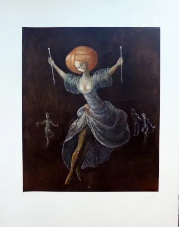 Литография Fini - Miracle aux Longues Aiguilles