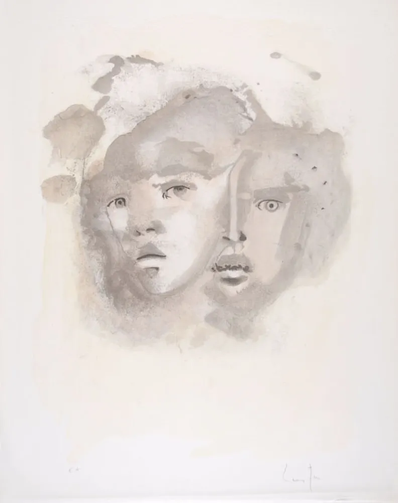 Литография Fini - Portrait imaginaire brun