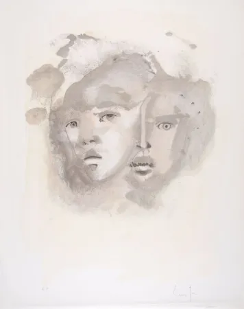 Литография Fini - Portrait imaginaire brun