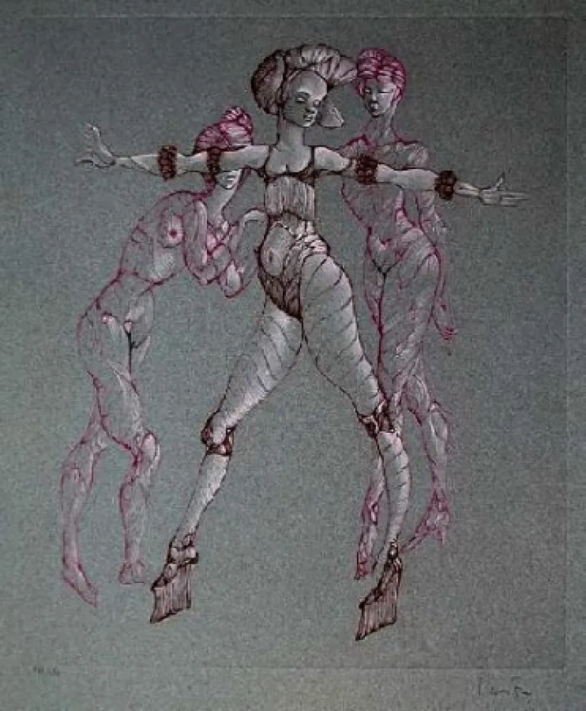 Гравюра Fini - Scène de danse