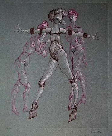 Гравюра Fini - Scène de danse