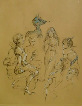 Гравюра Fini - Solomonie la Possédée