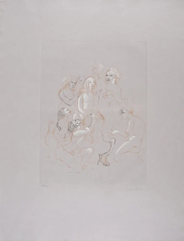 Офорт Fini - Solomonie la Possédée III (Erotique)