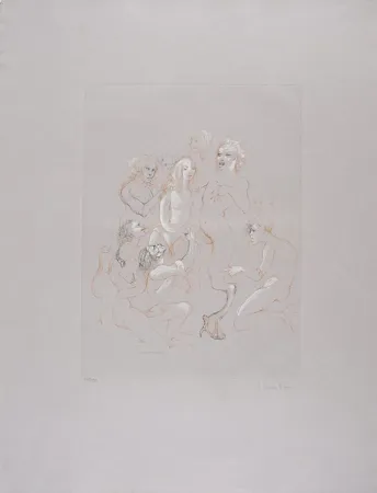 Офорт Fini - Solomonie la Possédée III (Erotique)