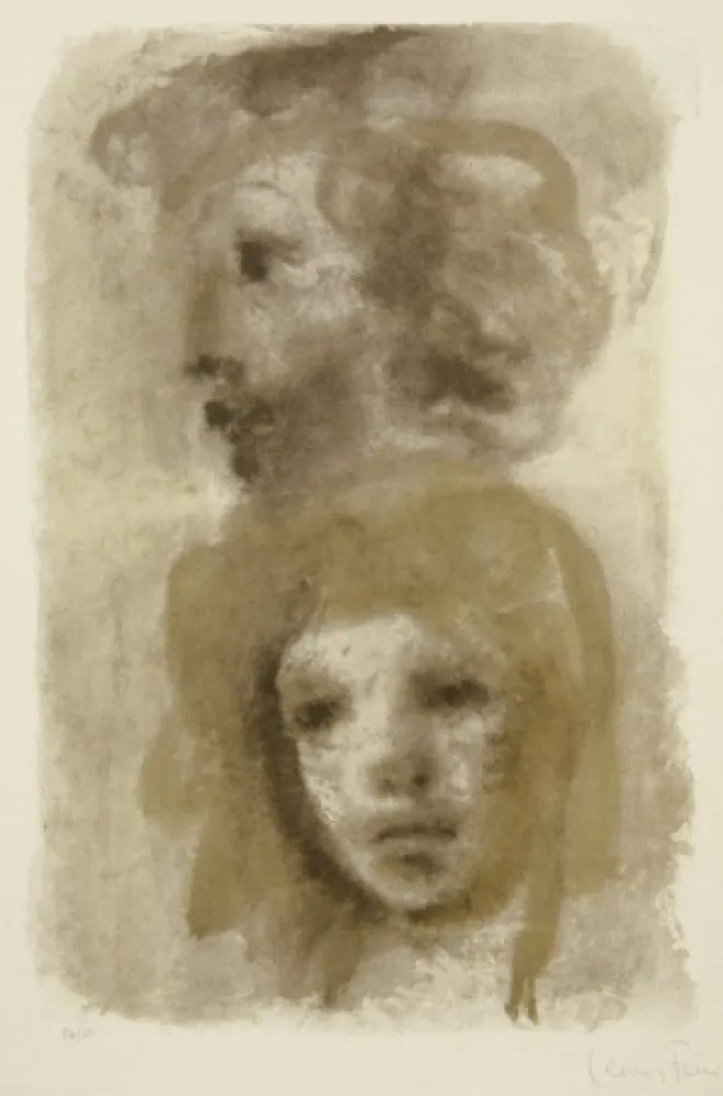 Литография Fini - Untitled (two portraits)