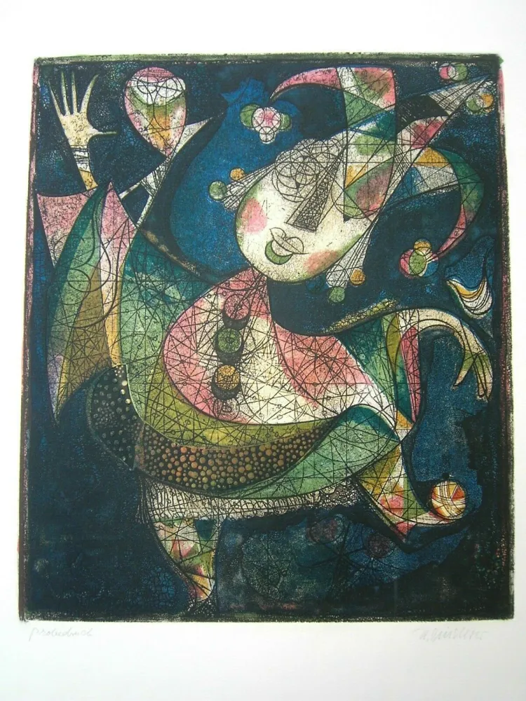 Офорт И Аквитанта Finsterer - Fridolin I