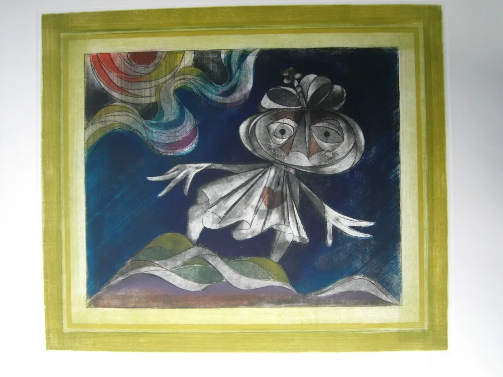 Офорт И Аквитанта Finsterer - Goethes Walpurgisnacht