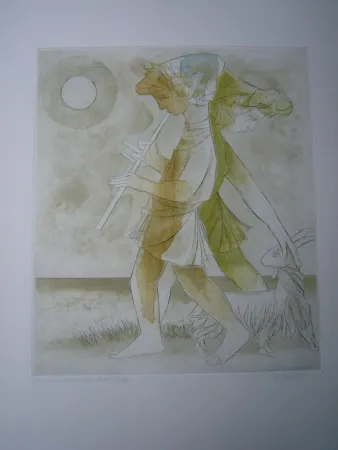 Офорт И Аквитанта Finsterer - Pastoral-mediterran I