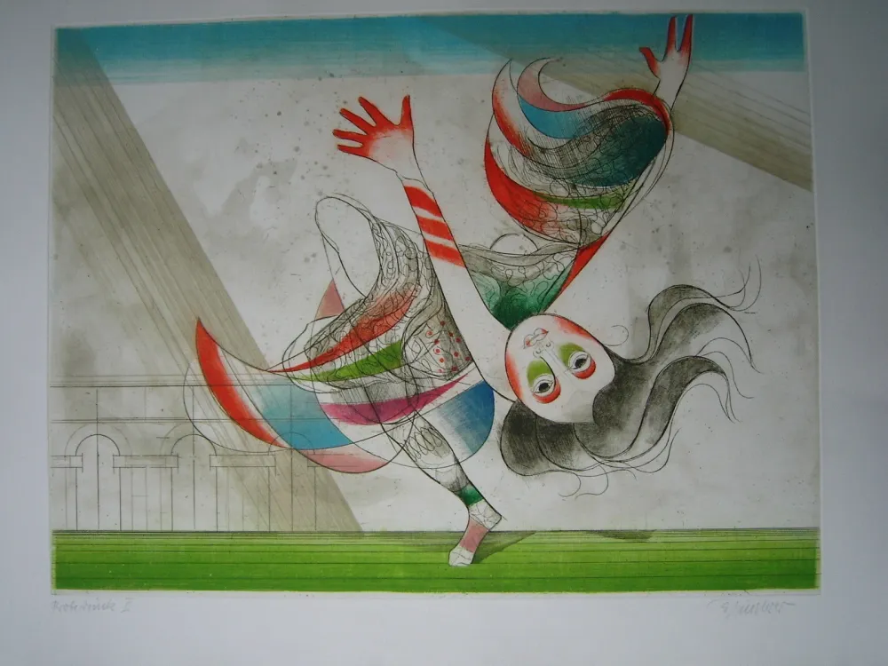 Офорт И Аквитанта Finsterer - Tanz der Salome