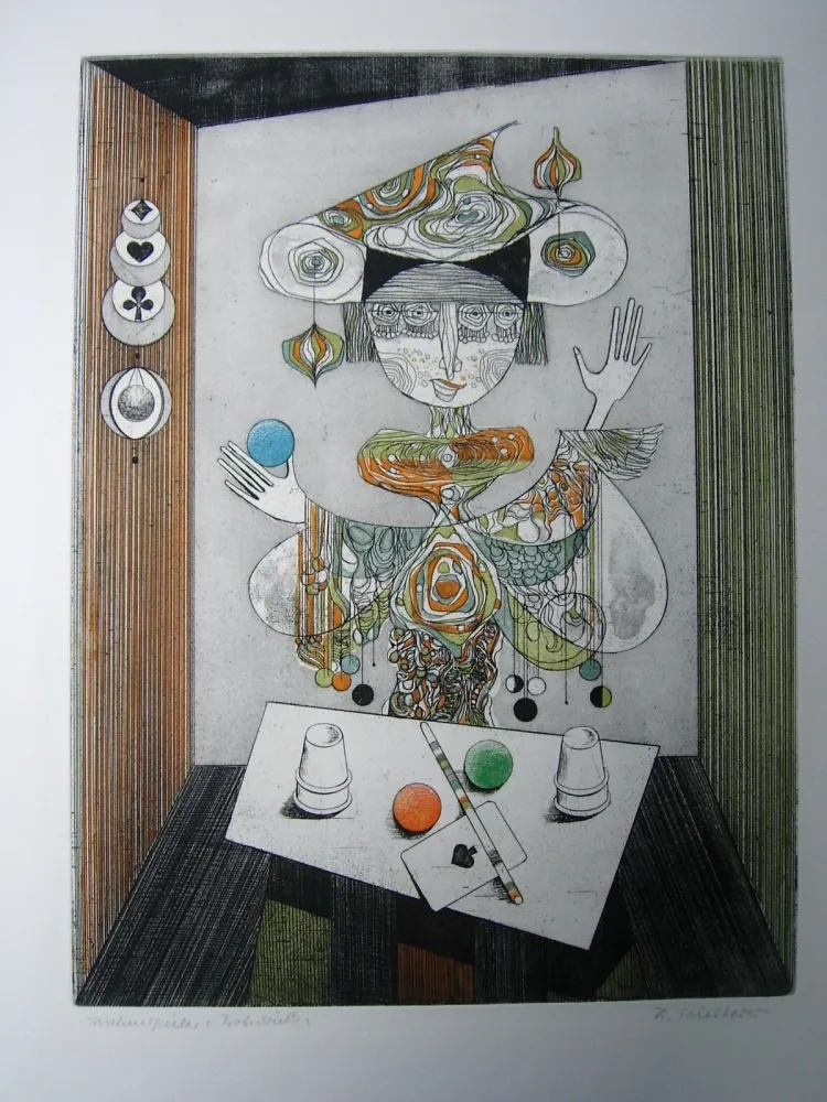 Офорт И Аквитанта Finsterer - Taschenspieler