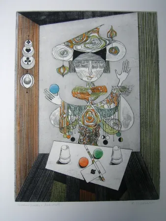 Офорт И Аквитанта Finsterer - Taschenspieler