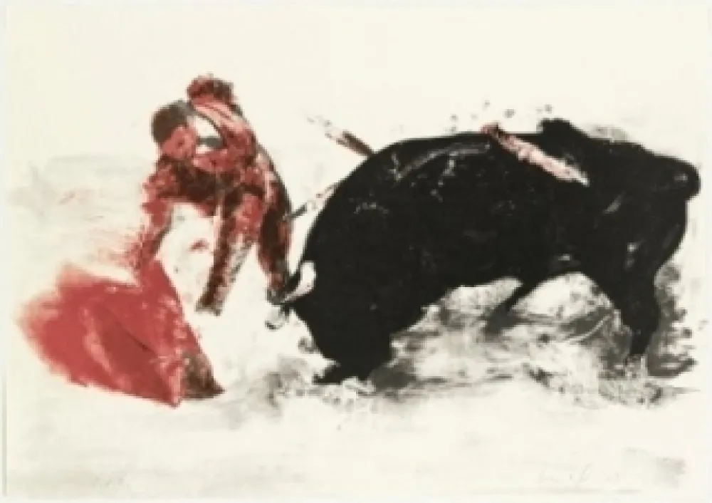 Литография Fischl - Corrida 3