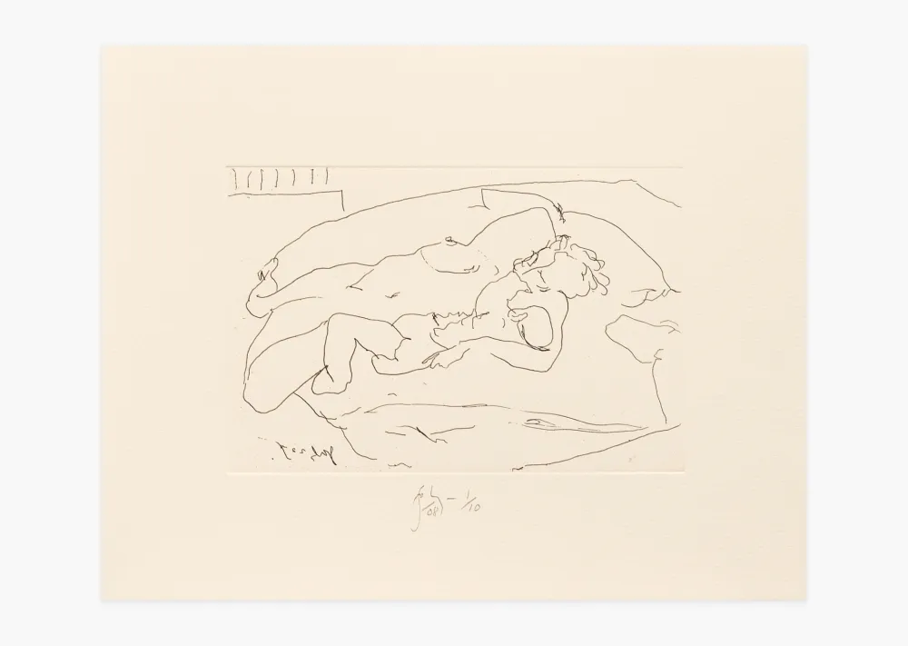 Гравюра Flanagan - Mother with suckling child