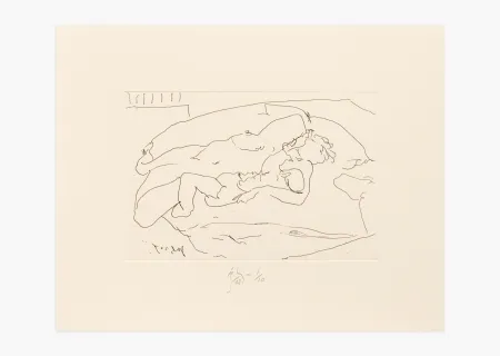 Гравюра Flanagan - Mother with suckling child