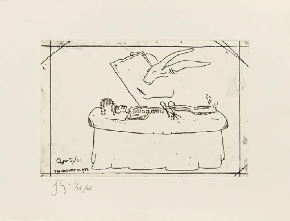 Гравюра Flanagan - The anatomy class