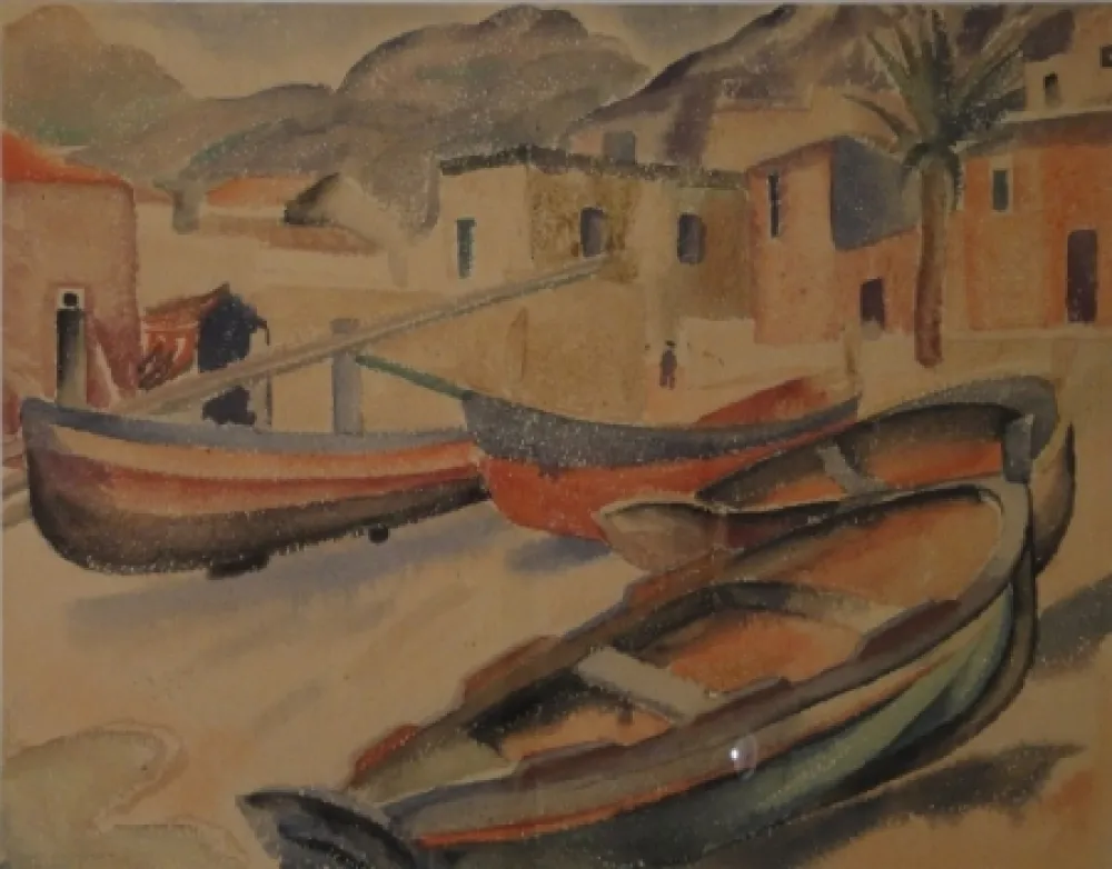 Нет Никаких Технических Fleischmann - (Fischerboote am Strand eines Ortes am Mittelmeer)