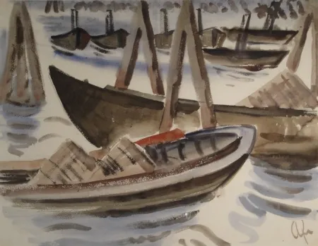 Нет Никаких Технических Fleischmann - Fischerboote im Hafen