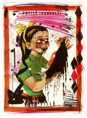 Литография Flores - Fofilé (Boucher)