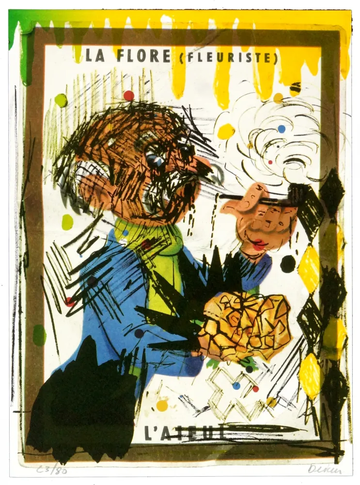 Литография Flores - La flore (fleuriste)
