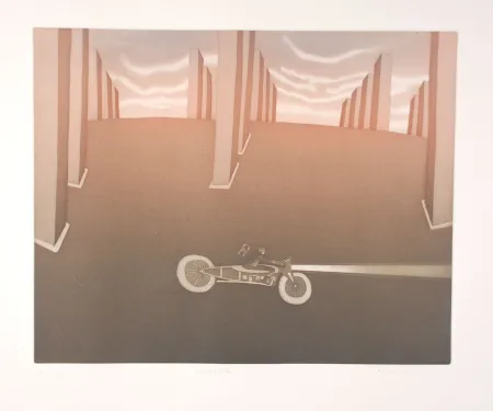 Офорт И Аквитанта Folon - Crépuscule