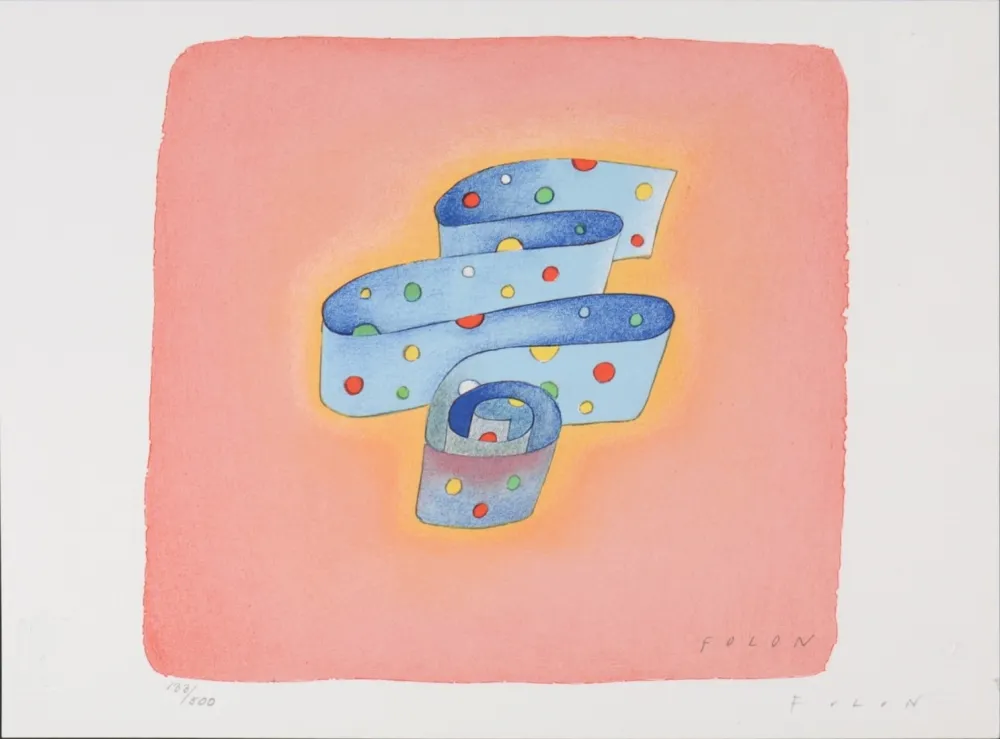 Литография Folon - Flag Series - United Nations