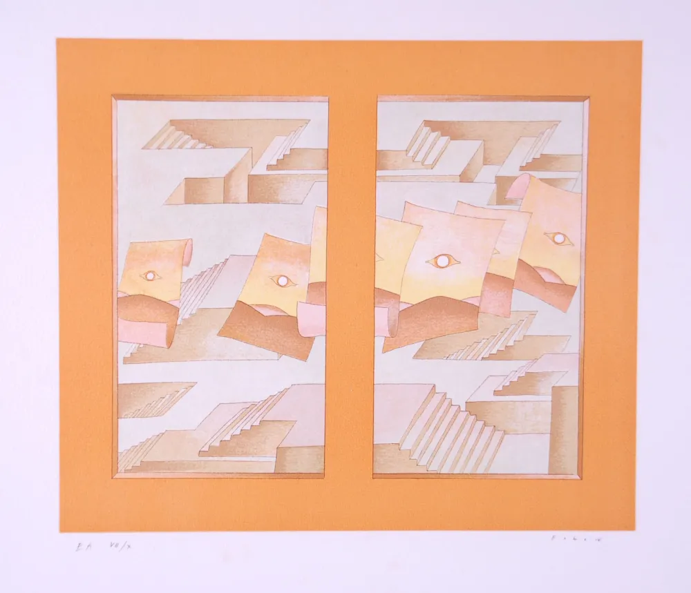 Литография Folon - Image pour Berggruen