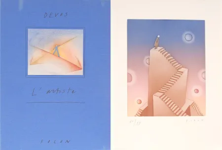 Иллюстрированная Книга Folon - L'Artiste Folon - Devos