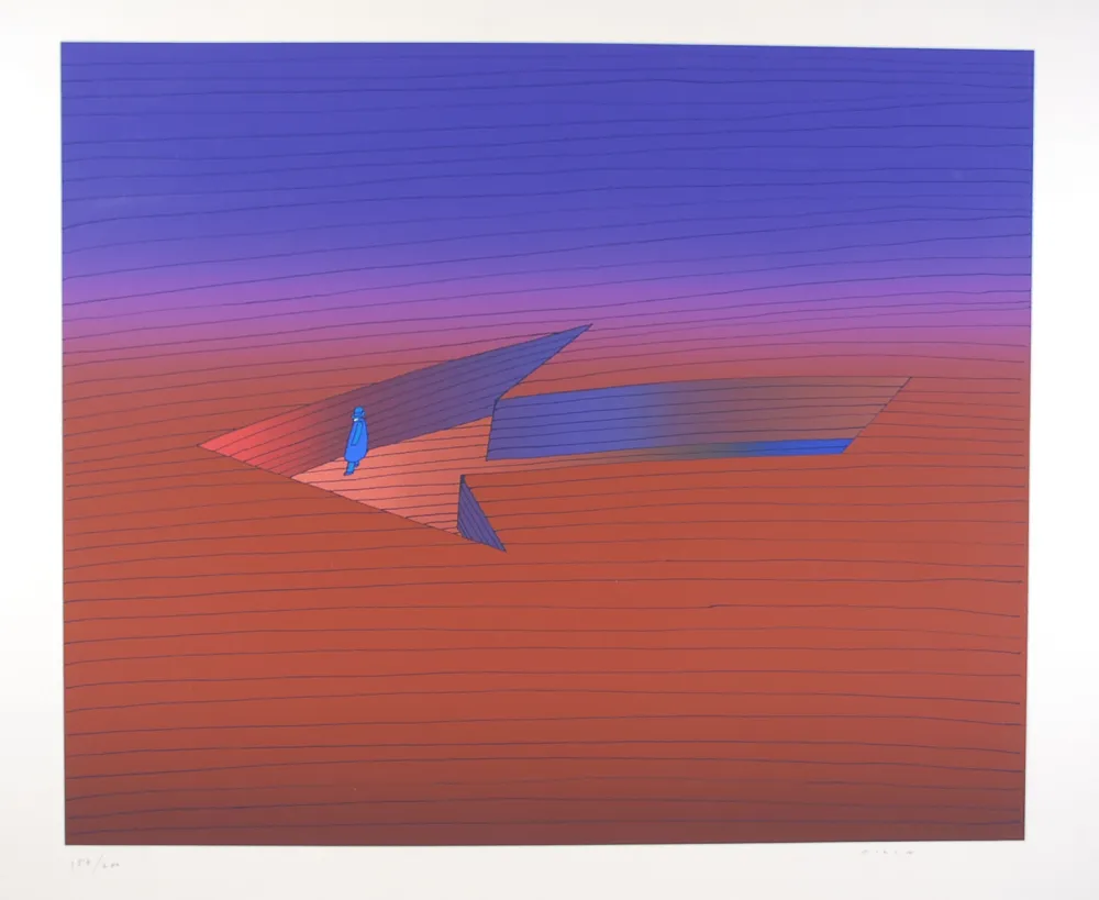 Сериграфия Folon - Le Chemin