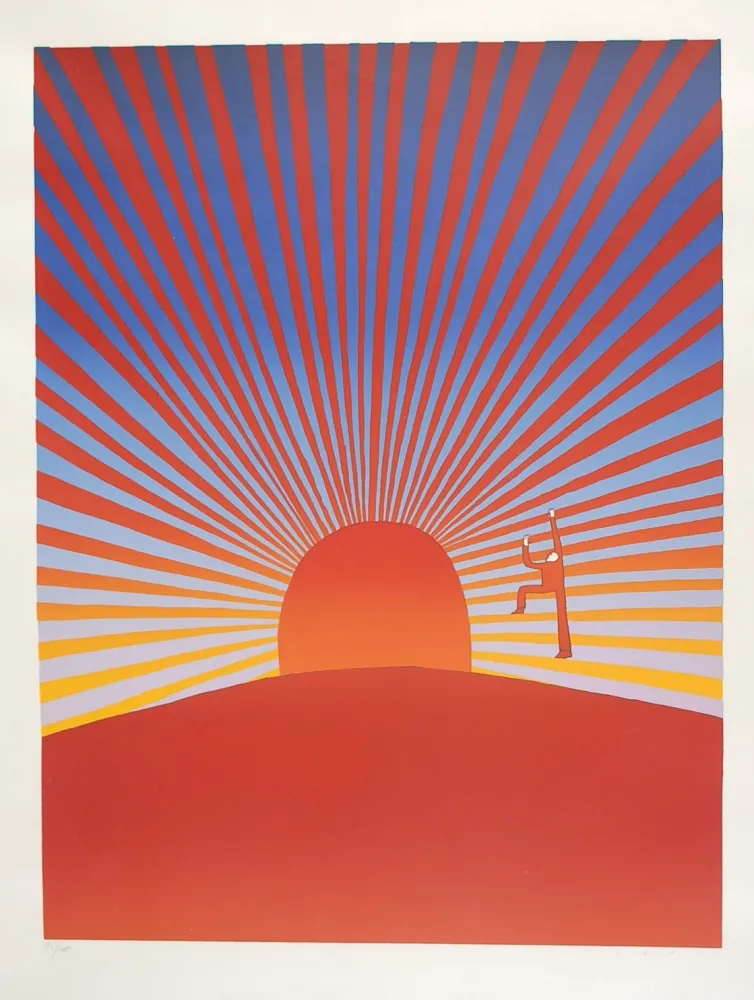 Сериграфия Folon - Le Poète - The Poet