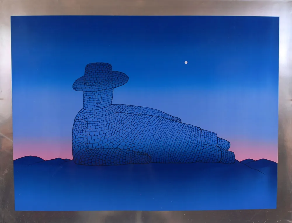 Сериграфия Folon - Le rêve de pierre - The stone dream