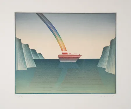 Офорт И Аквитанта Folon - Le Voyage