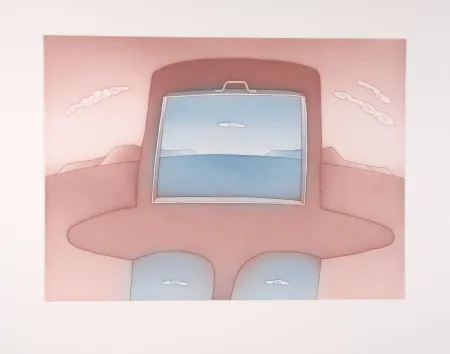 Офорт И Аквитанта Folon - Lointains un Nuage