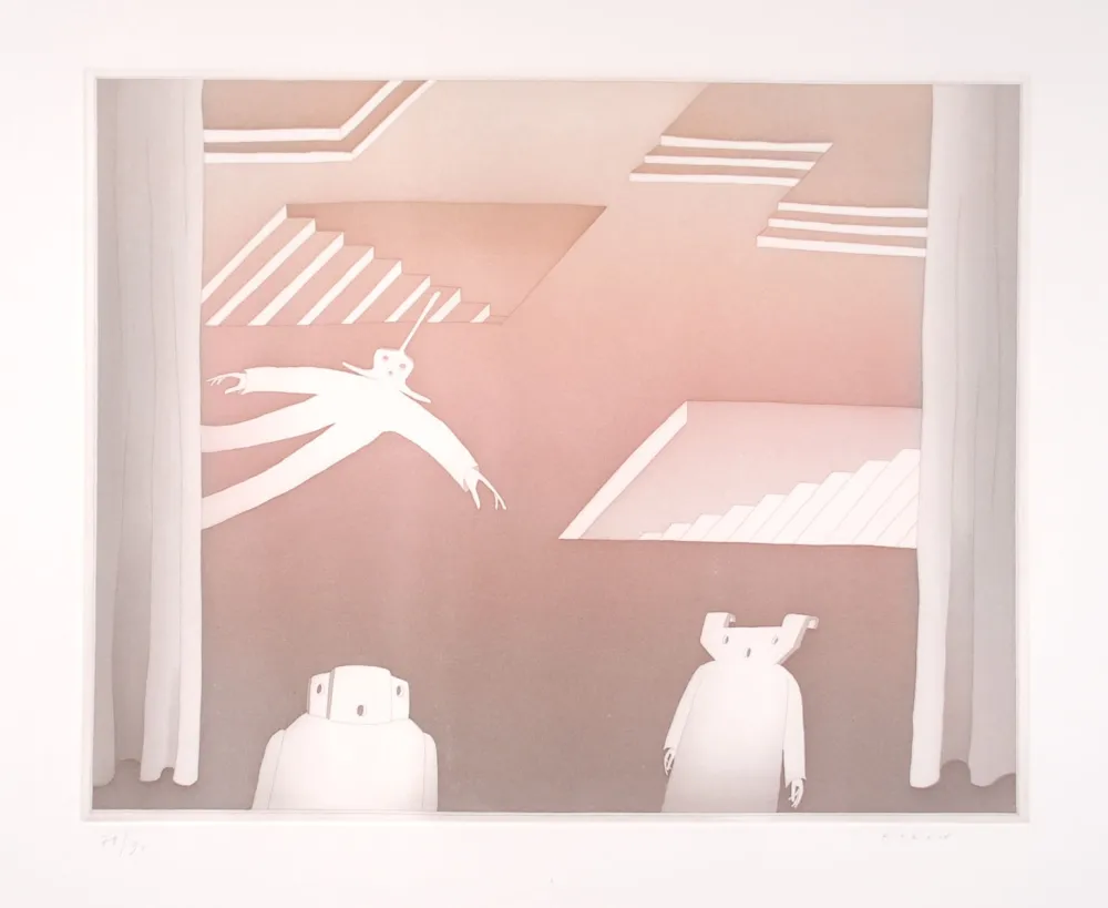 Офорт И Аквитанта Folon - PIAZZA