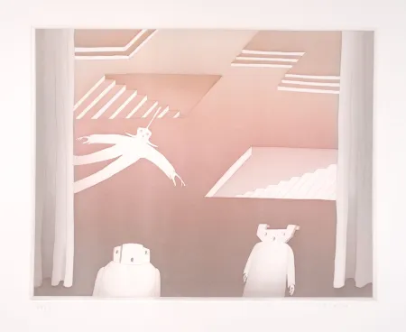 Офорт И Аквитанта Folon - PIAZZA