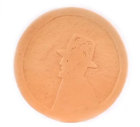 Керамика Folon - Plate - Man with hat - Personnage au chapeau