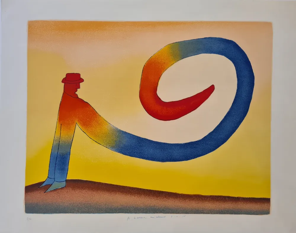 Литография Folon - Sans titre 