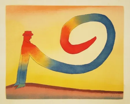 Литография Folon - Sans titre