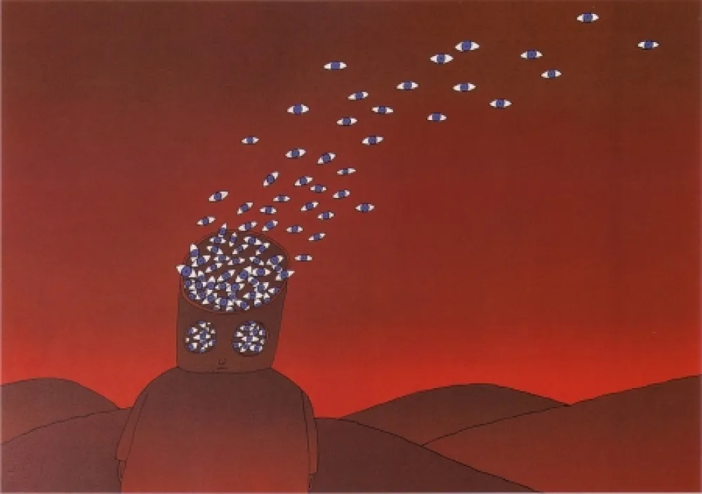 Литография Folon - The View