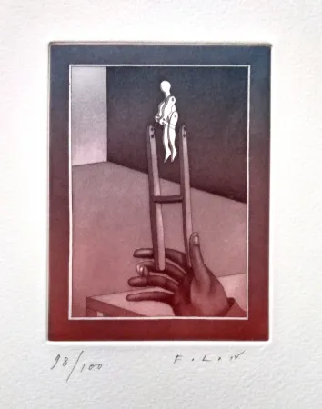 Акватинта Folon - Trecentocinquanta cammelli