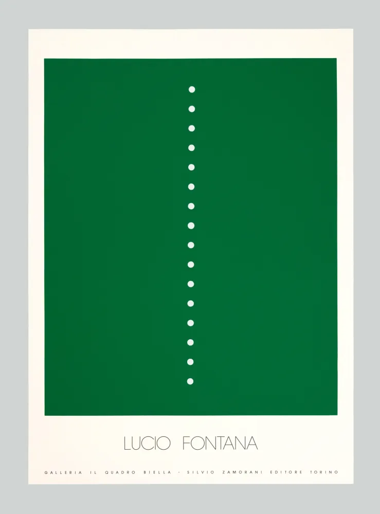 Сериграфия Fontana - Concetto spaziale (verde)