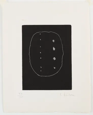 Офорт И Аквитанта Fontana - L'epèe dans l'eau