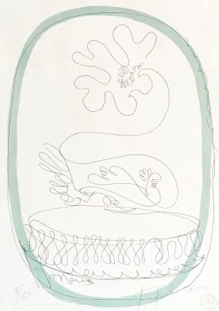 Литография Fontana - Lucio Fontana (1899–1968) - Untitled - Color lithograph on paper - 1959-1960