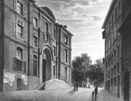 Литография Fontanesi - L'Hopital