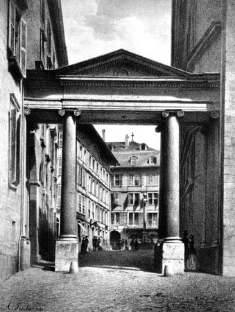 Литография Fontanesi - Porte de la Treille